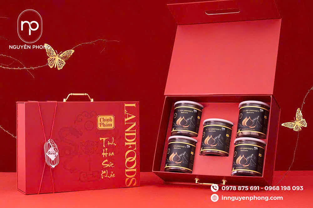 Mẫu hộp nam châm đẹp sang trọng cảu Landfoods